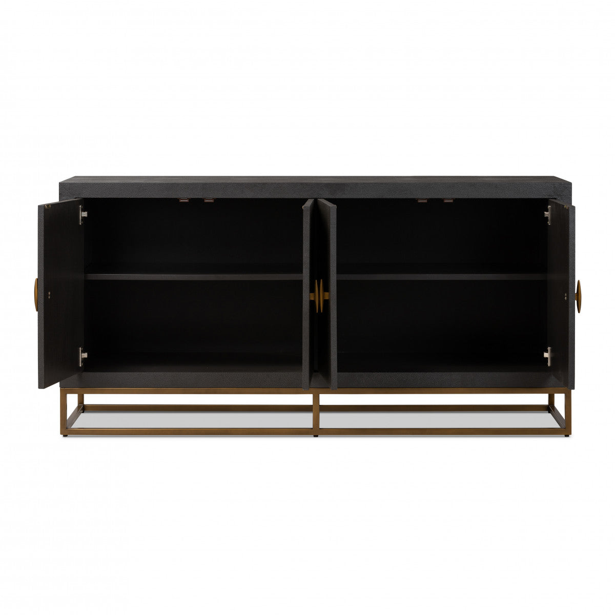 DI Designs Hampton Brown Shagreen & Bronze Sideboard | 4 Doors